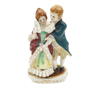 Courting Couple Occupied Japan Porcelain Figurine‎ French Court Romantic Small